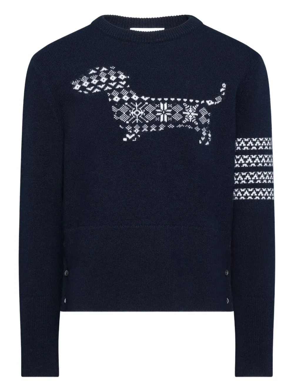 Thom Browne hector 4-bar stripe-detail sweater | bleu | Image 1