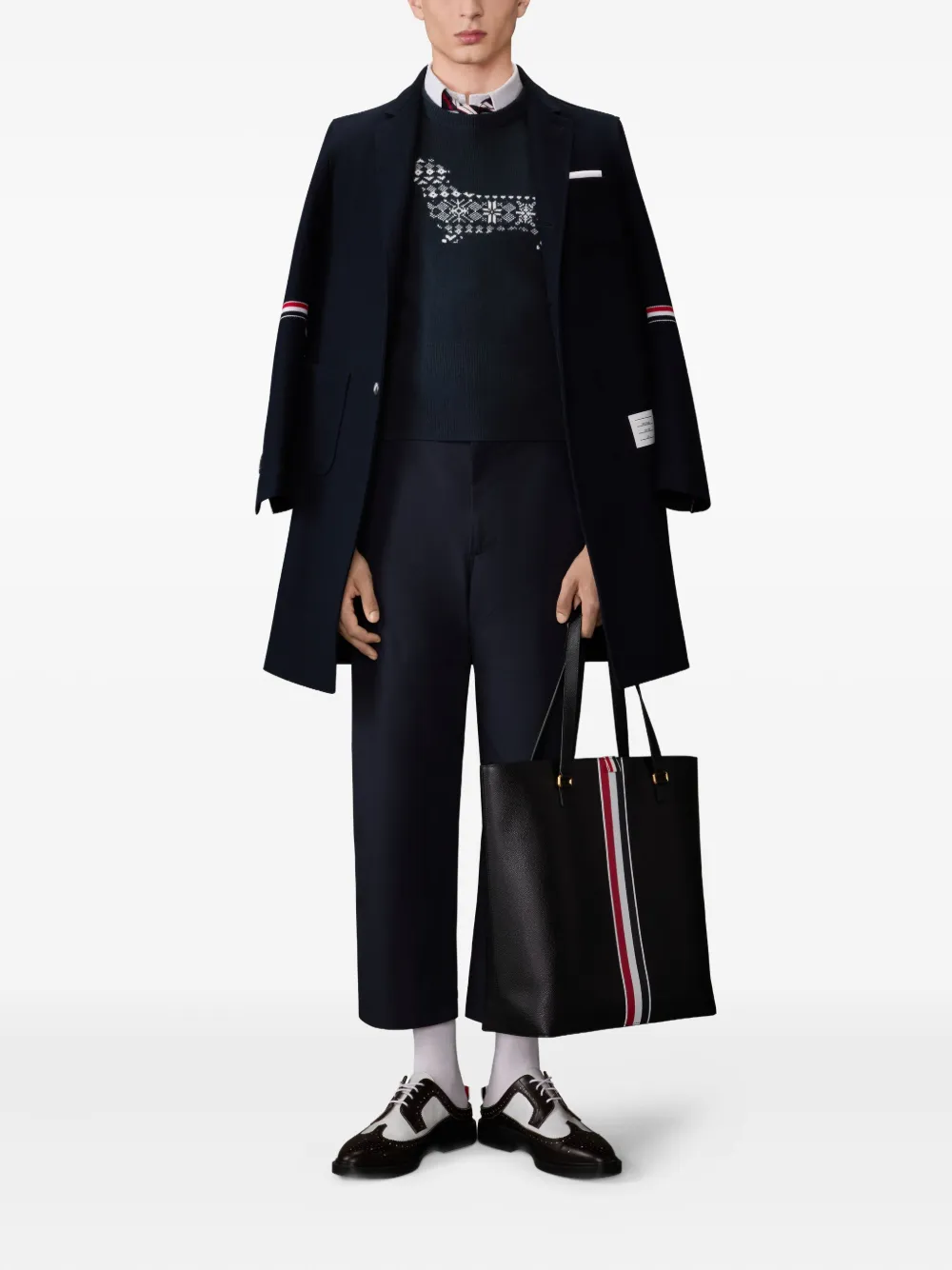 Thom Browne hector 4-bar stripe-detail sweater | Pulls | Image 2
