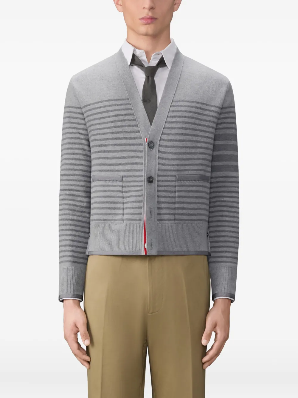 Thom Browne Gestreept vest Grijs