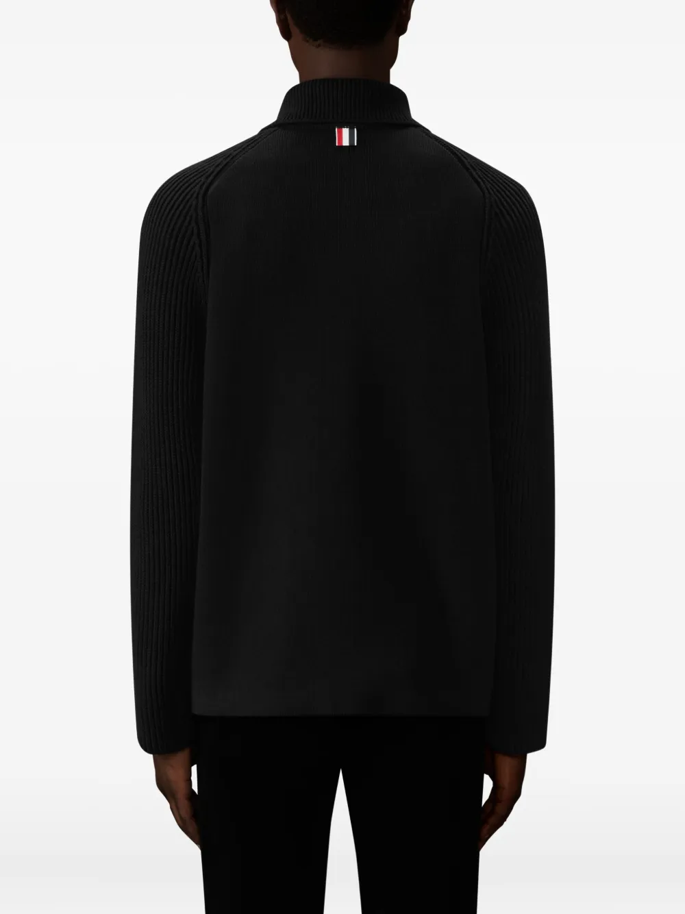 Thom Browne Shirtjack met klepzakken en ritssluiting Zwart