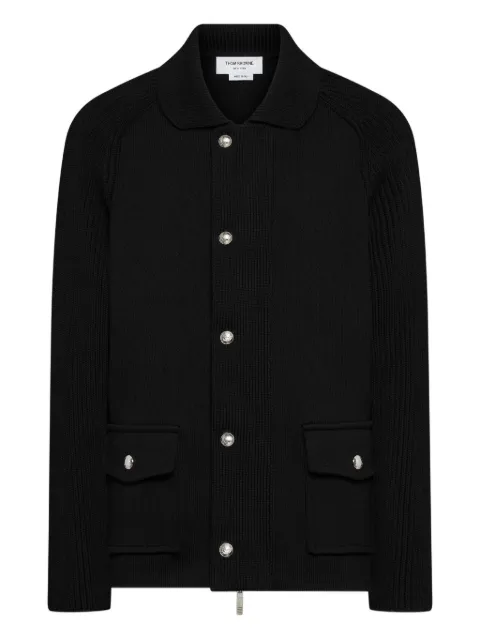 Thom Browne zip-fastening flap-pockets shirt jacket