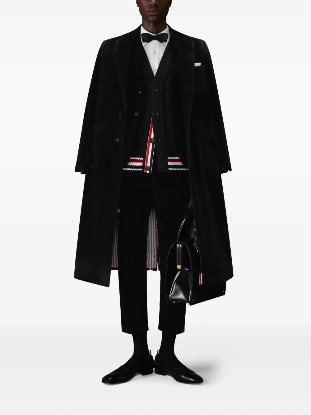 Thom Browne corduroy-texture concealed-fastening chino trouser | Chinos | Image 2