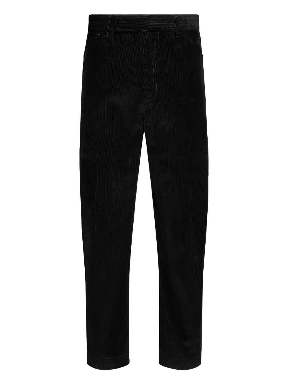 Thom Browne corduroy-texture concealed-fastening chino trouser | Black | Image 1