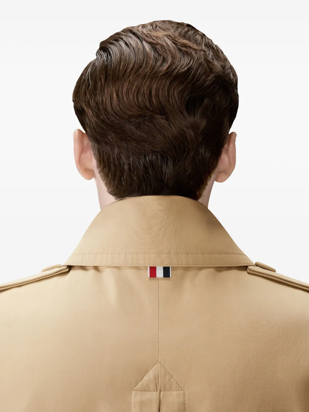 Thom Browne Trenchcoat met ceintuur Beige