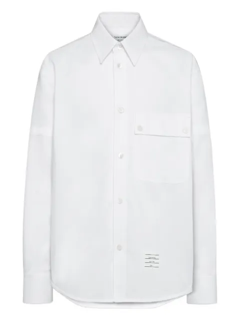 Thom Browne armband-detail chest-pocket shirt
