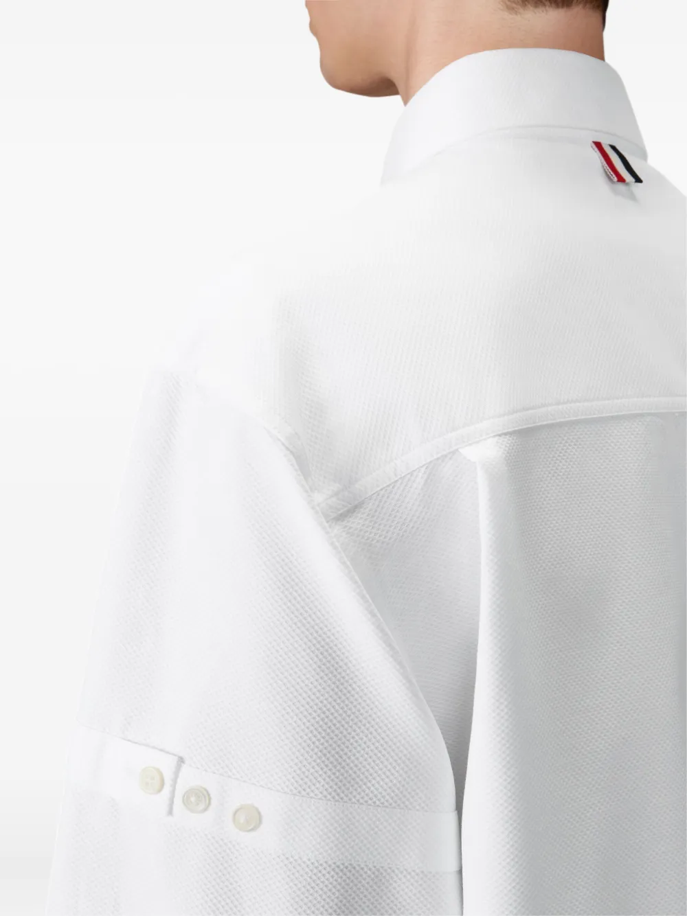 Thom Browne Overhemd met borstzak en armband Wit