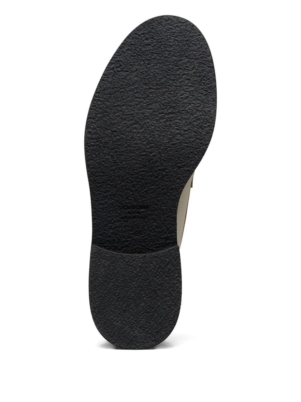 Thom Browne Loafers van bewerkt leer met kwastje Beige