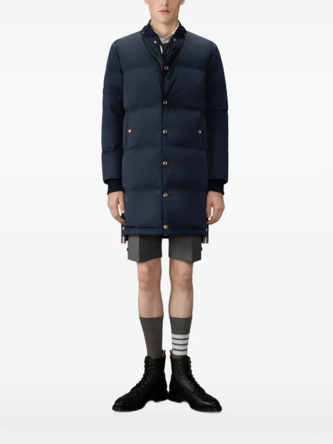 Thom Browne down filled coat with armbands