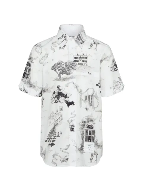 Thom Browne camisa manga corta con estampado Toile