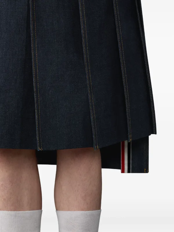 Thom Browne プリーツ スカート | ブルー | FARFETCH JP