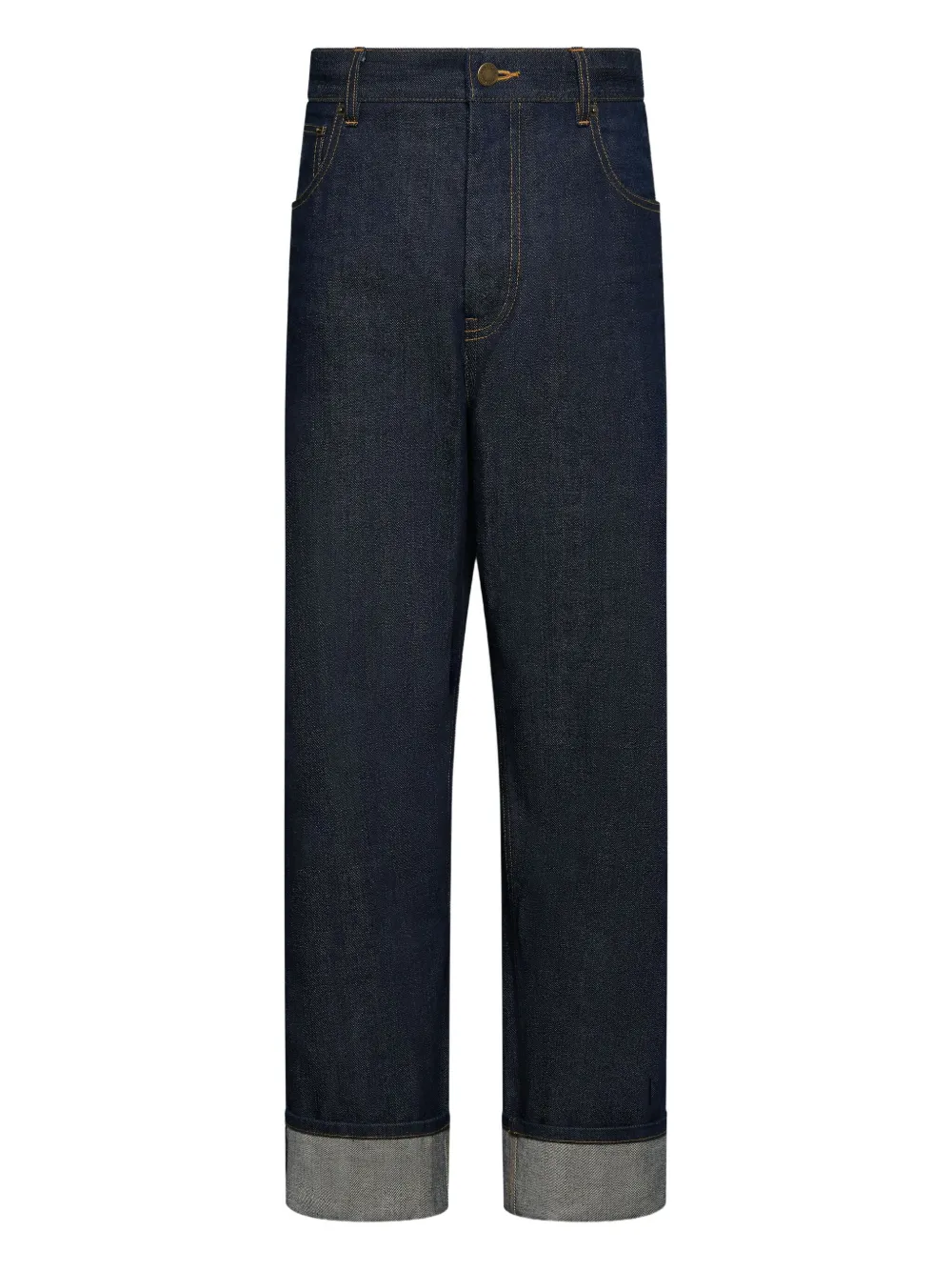 Thom Browne Pantaloni con dettaglio cimosa - Blu