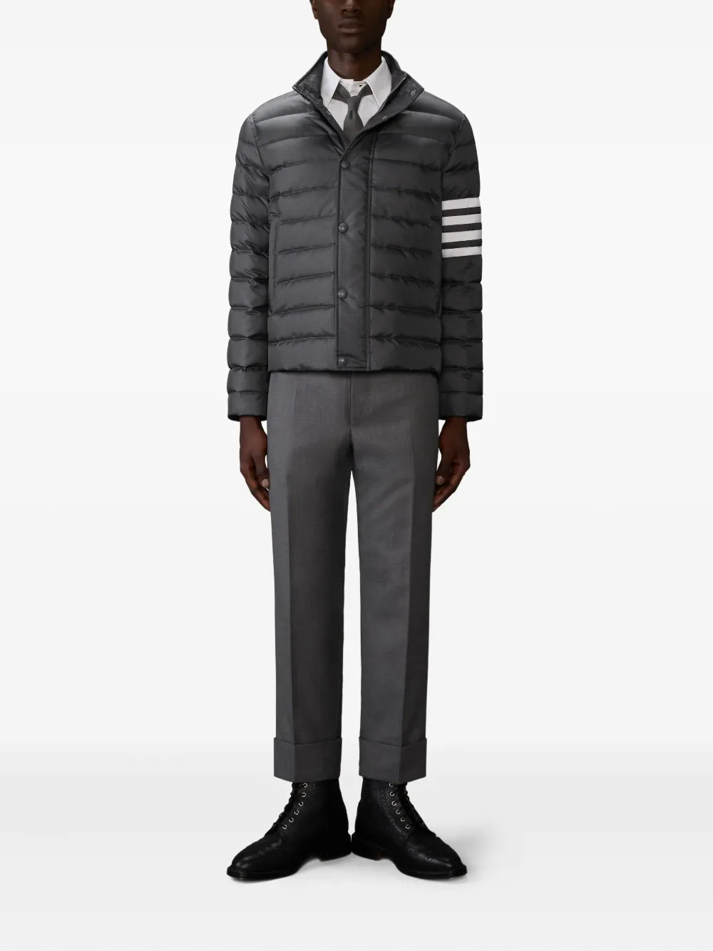 Thom Browne 4-Bar jack met stippen Grijs