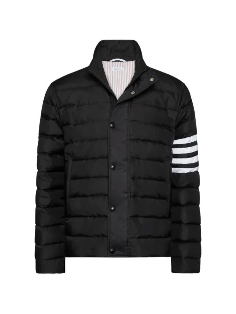 Thom Browne shiny ripstop lightweight down filled 4-Bar jacket