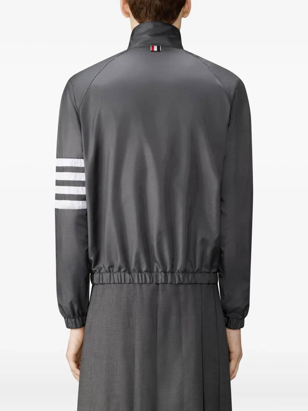 Thom Browne 4-Bar trainingsjack met raglan mouwen Grijs