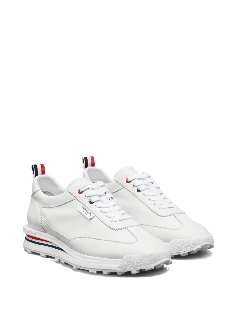 Thom Browne lace-up leather sneakers | Low-Tops | Image 2