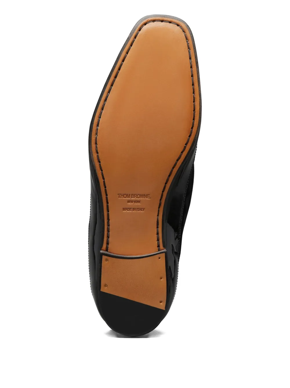 Thom Browne Leren ballerina's Zwart