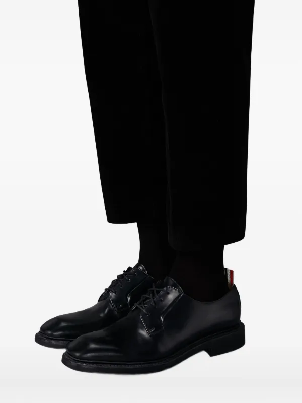 Thom Browne レザー ダービーシューズ | ブラック | FARFETCH JP