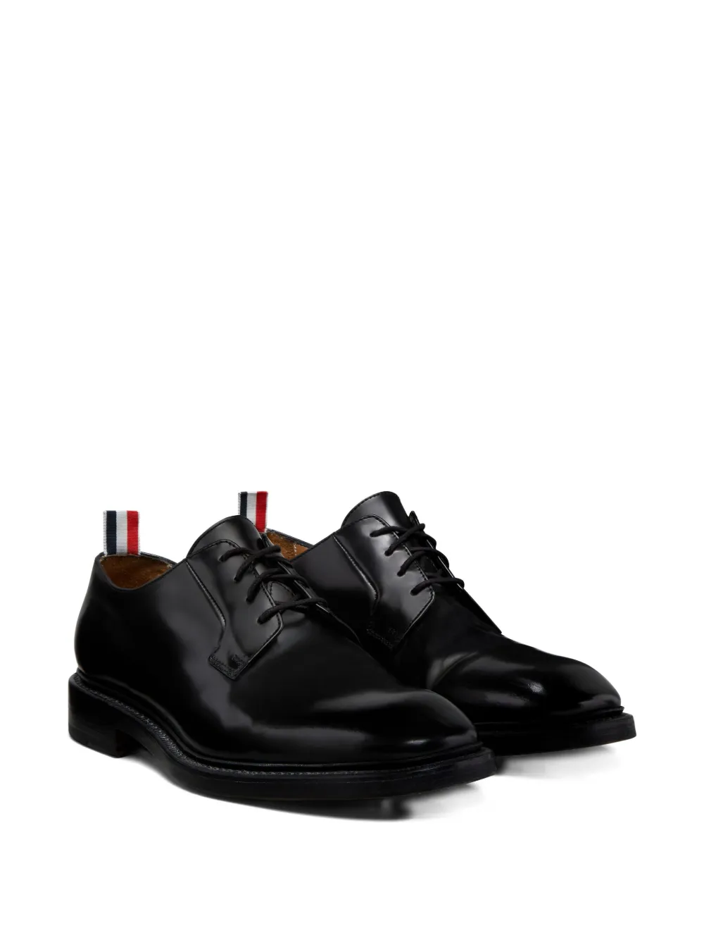 Thom Browne Leren Derby veterschoenen Zwart