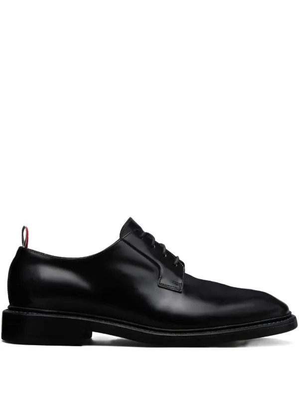 Thom Browne レザー ダービーシューズ | ブラック | FARFETCH JP