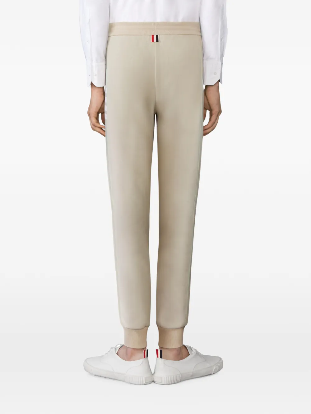 Thom Browne 4-Bar loopback trainingsshorts Beige