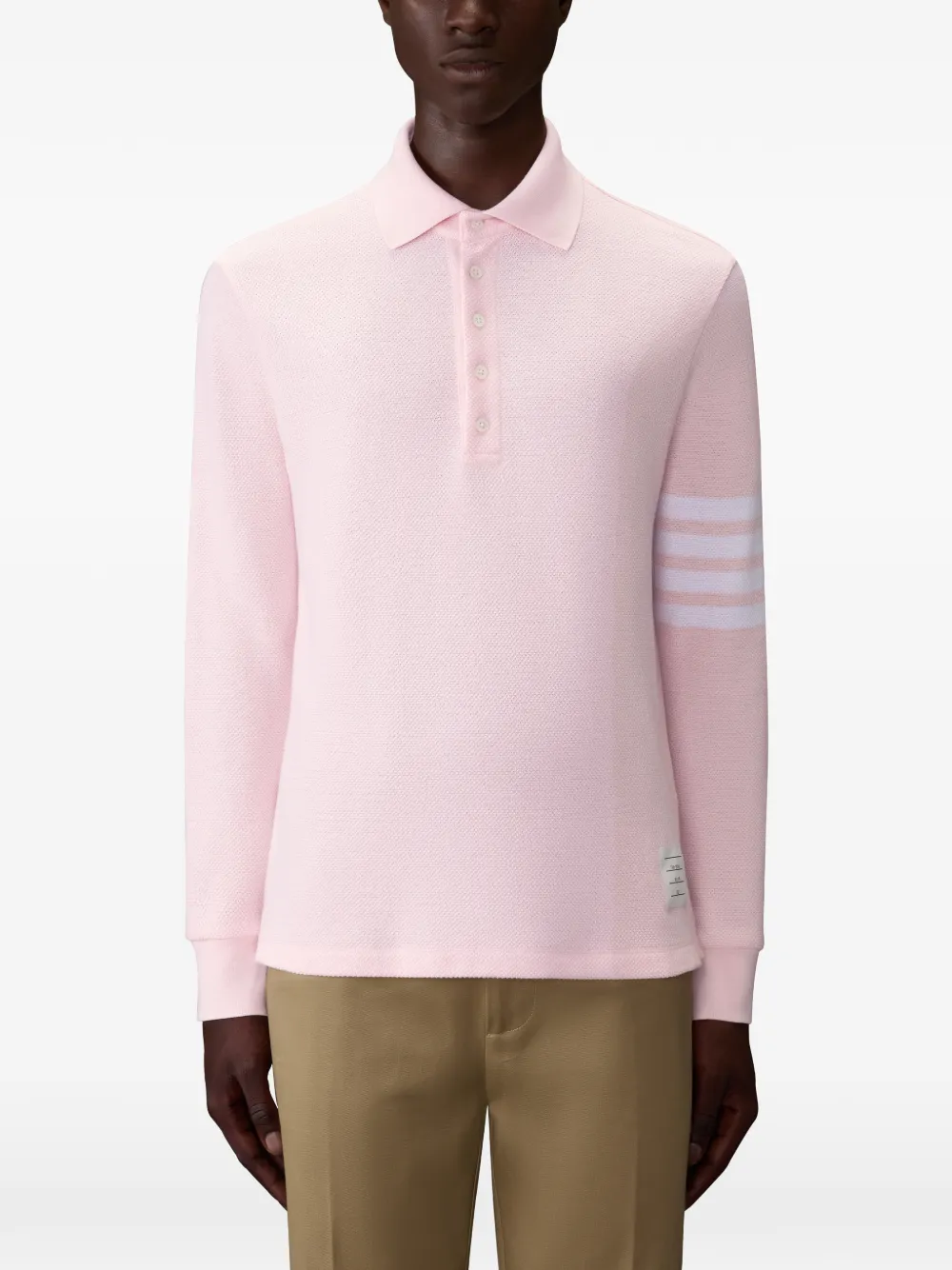 Thom Browne Piqué poloshirt Roze