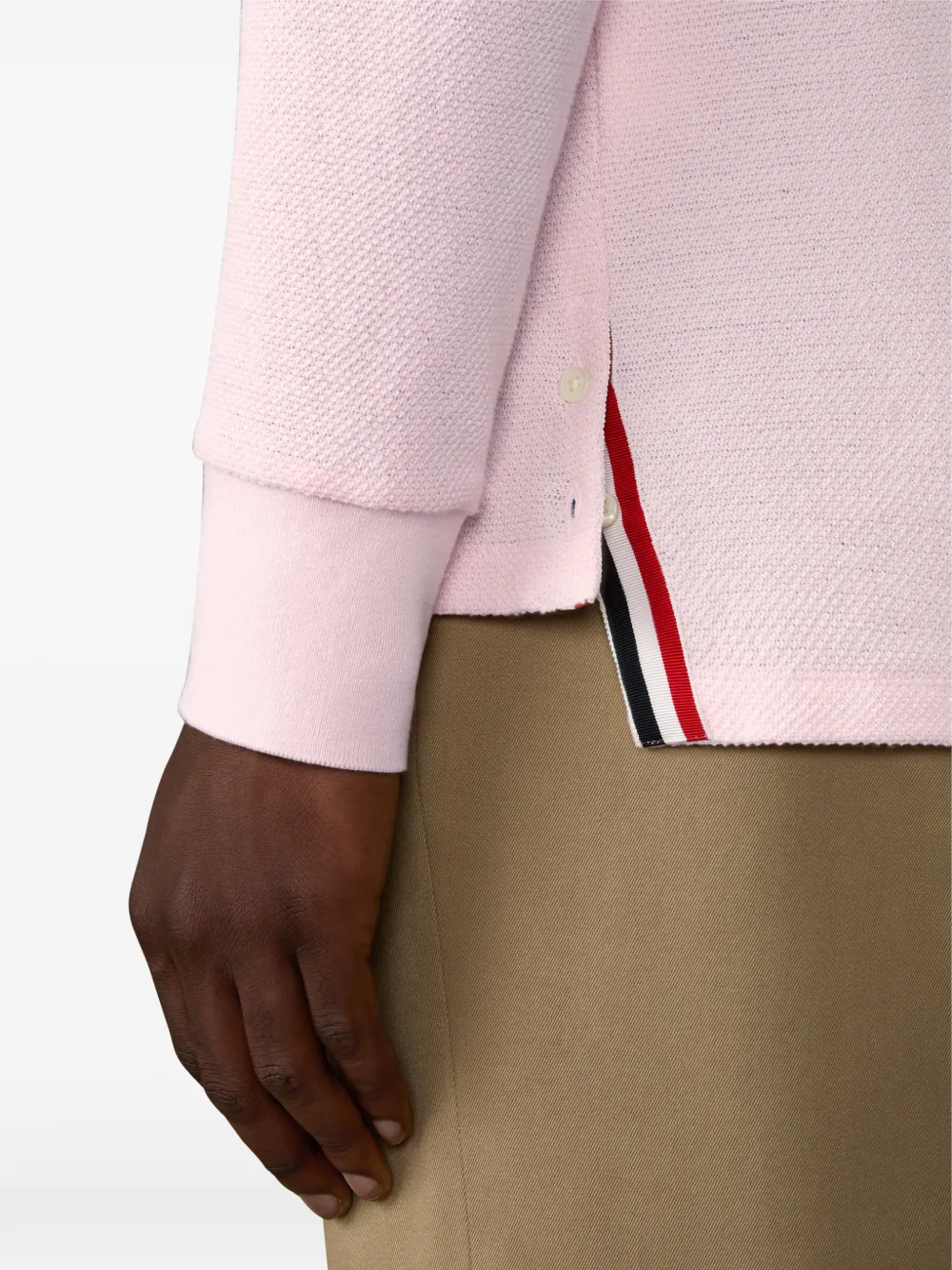 Thom Browne Piqué poloshirt Roze