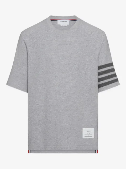 Thom Browne textured piqué 4-Bar tee