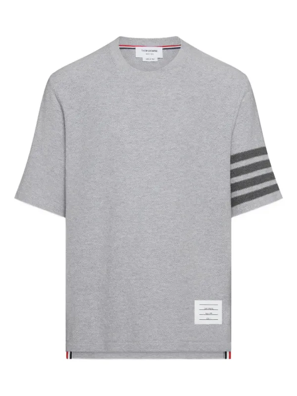 ゆっけ様依THOM BROWNE トムブラウン　4BAR Tシャツ40 グレー Thom Browne 4BAR Tシャツ | グレー | FARFETCH JP