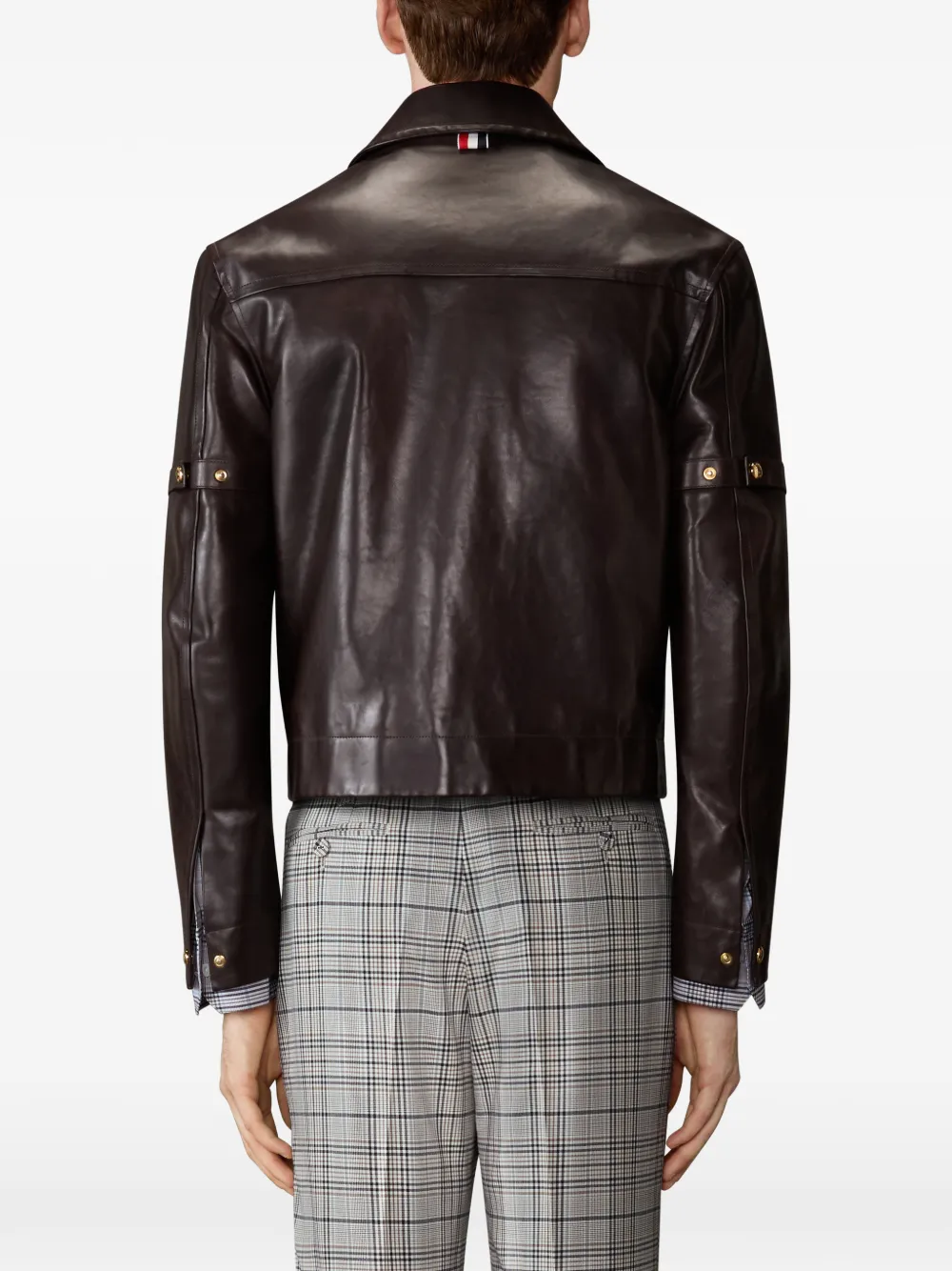 Thom Browne Leren jack Bruin