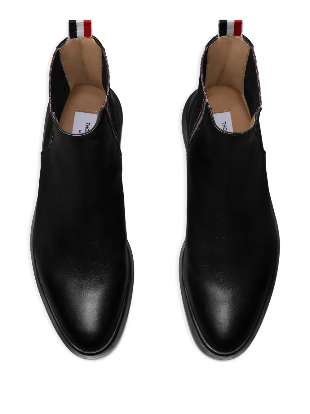 Thom Browne RWB leren Chelsea laarzen Zwart