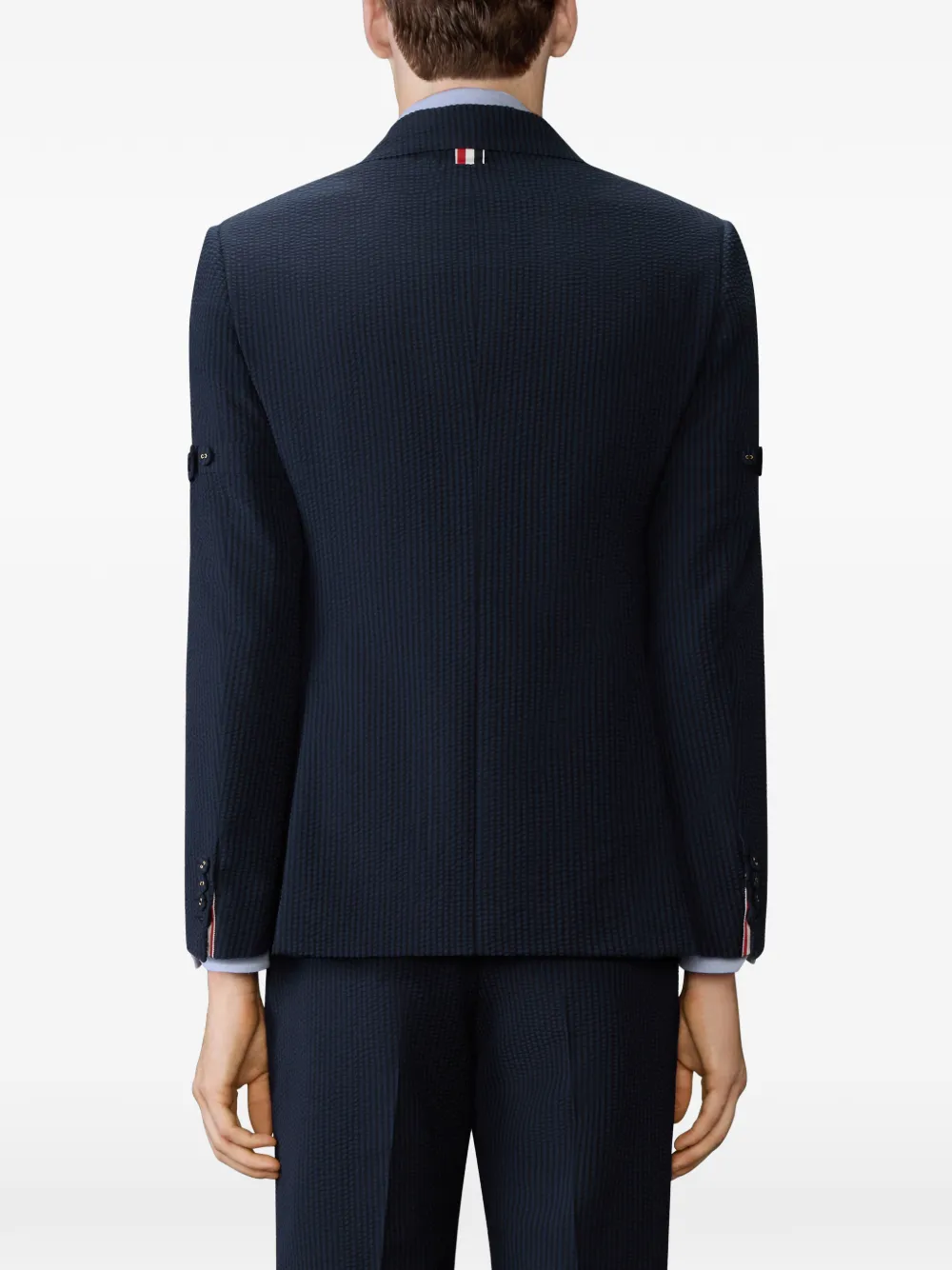 Thom Browne Gestreepte blazer Blauw