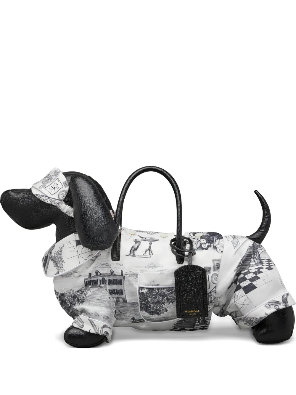 Thom Browne Borsa tote Hector - Bianco