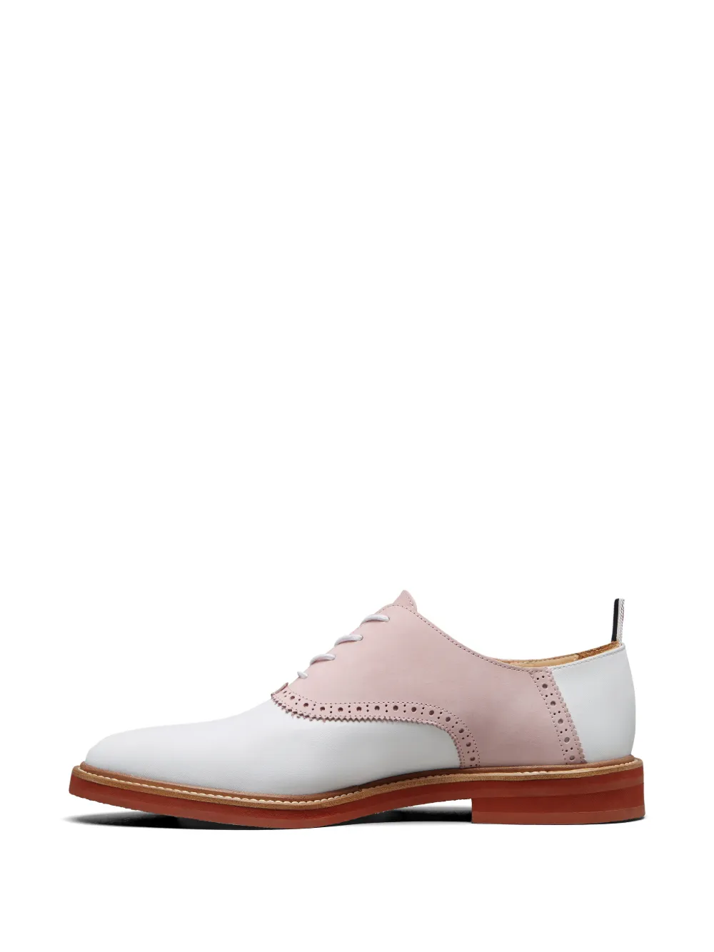 Thom Browne panelled leather oxford shoes Wit
