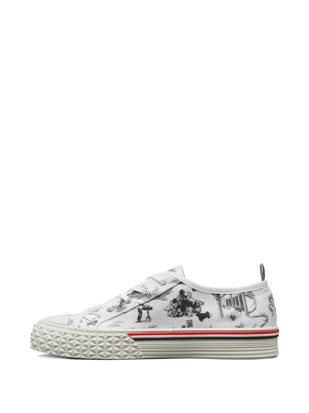 Thom Browne Toile low-top sneakers Wit