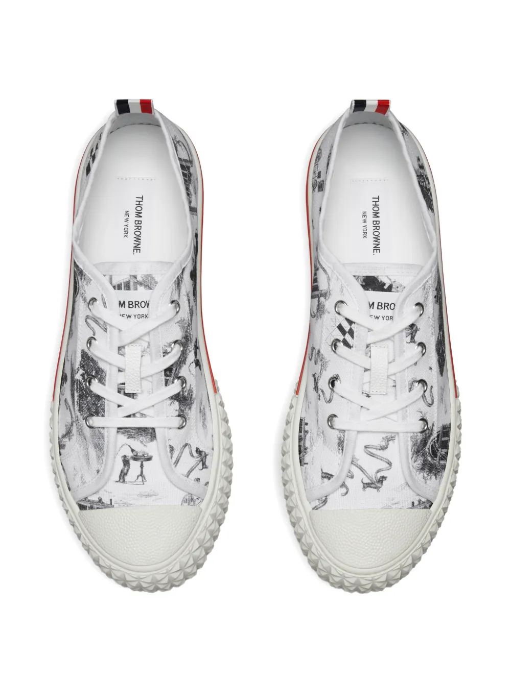 Thom Browne Toile low-top sneakers Wit