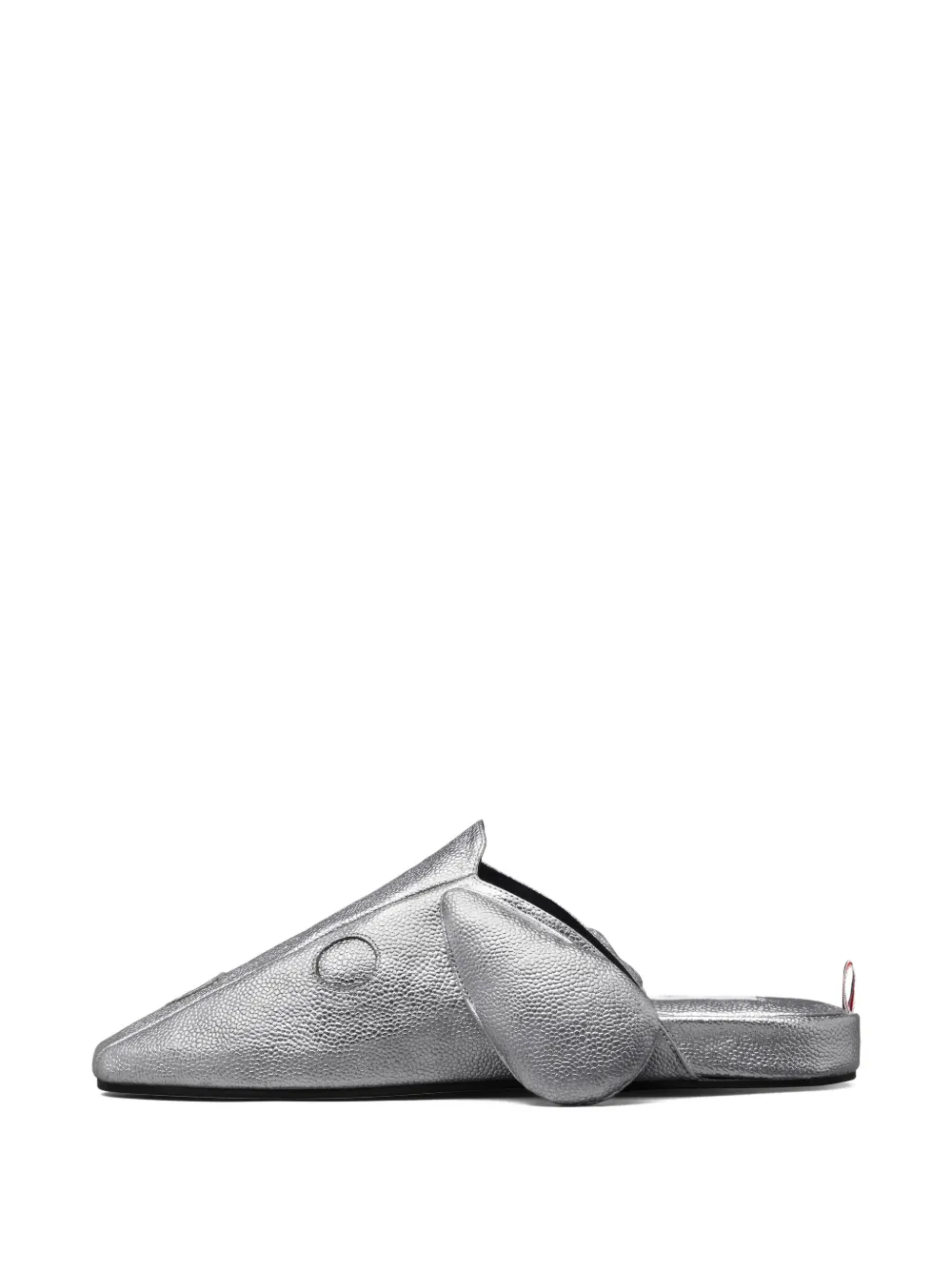 Thom Browne Hector slippers met bewerkte afwerking Zilver