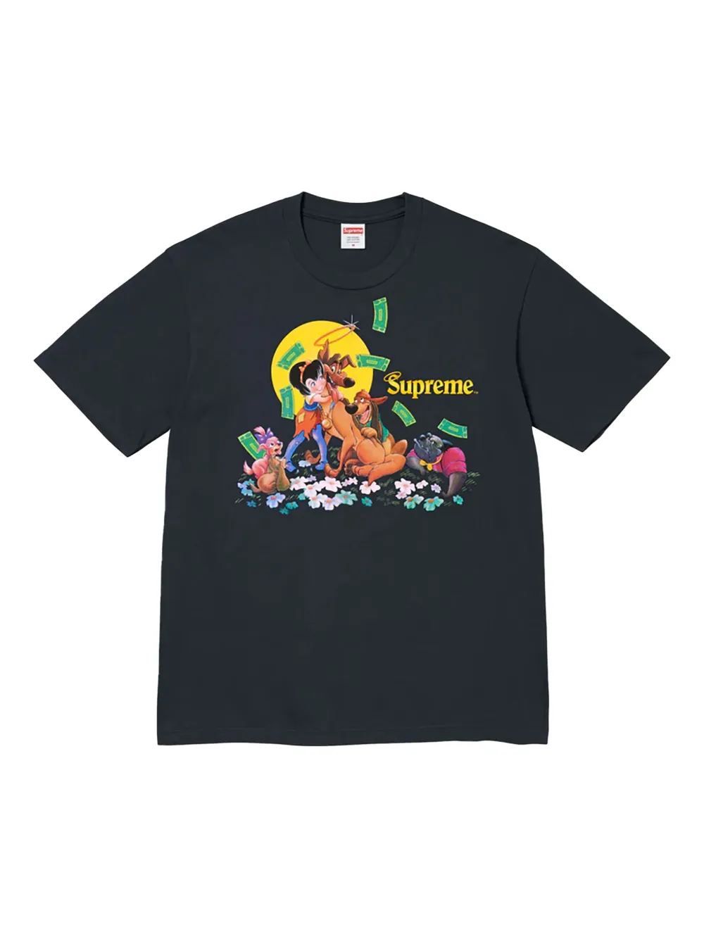 Supreme playera All Dogs Go To Heaven | negro | Image 1