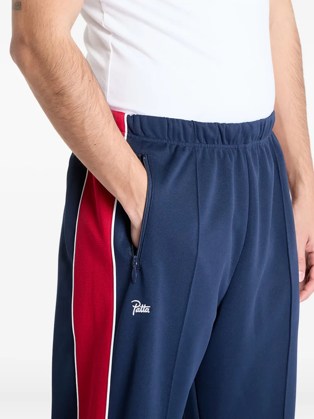 Patta Zip-pockets Track Pants In Blue