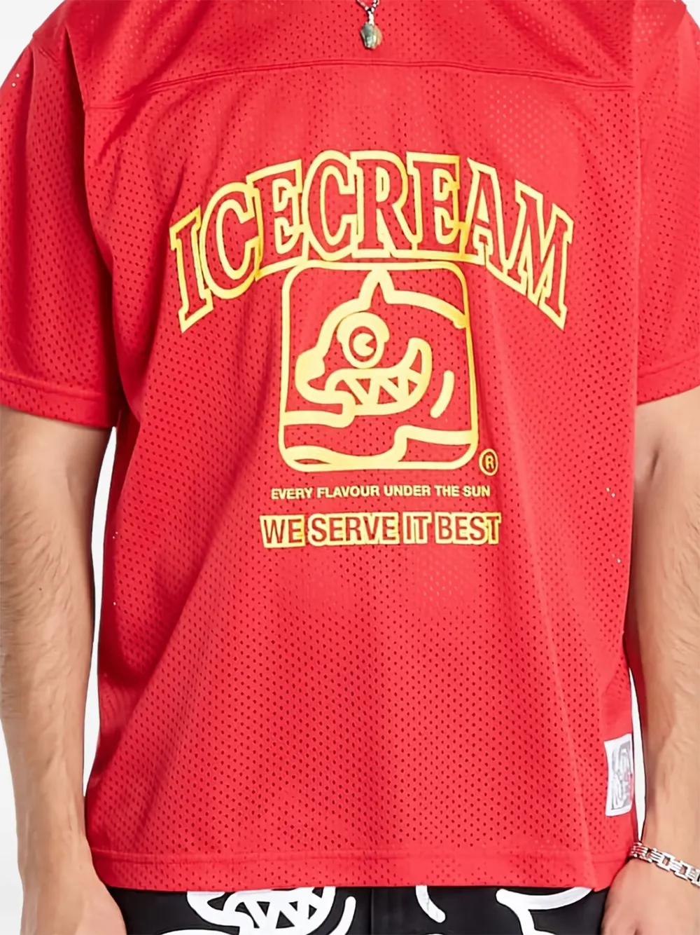  Icecream Logo-print T-shirt - Red 