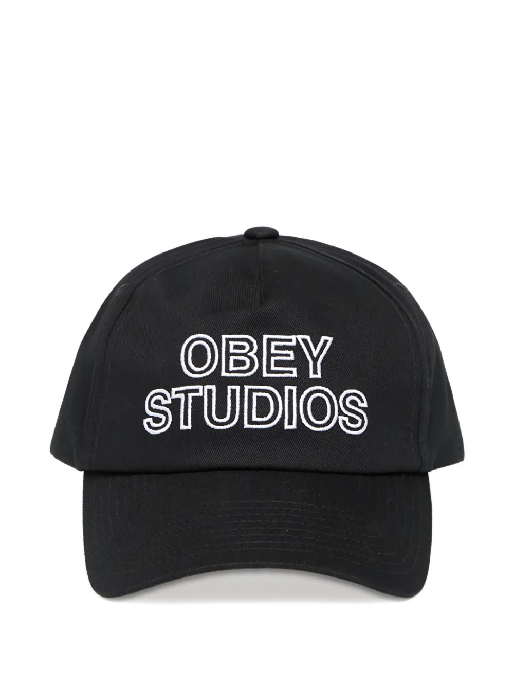 Obey Strapback Baseball Cap In Black