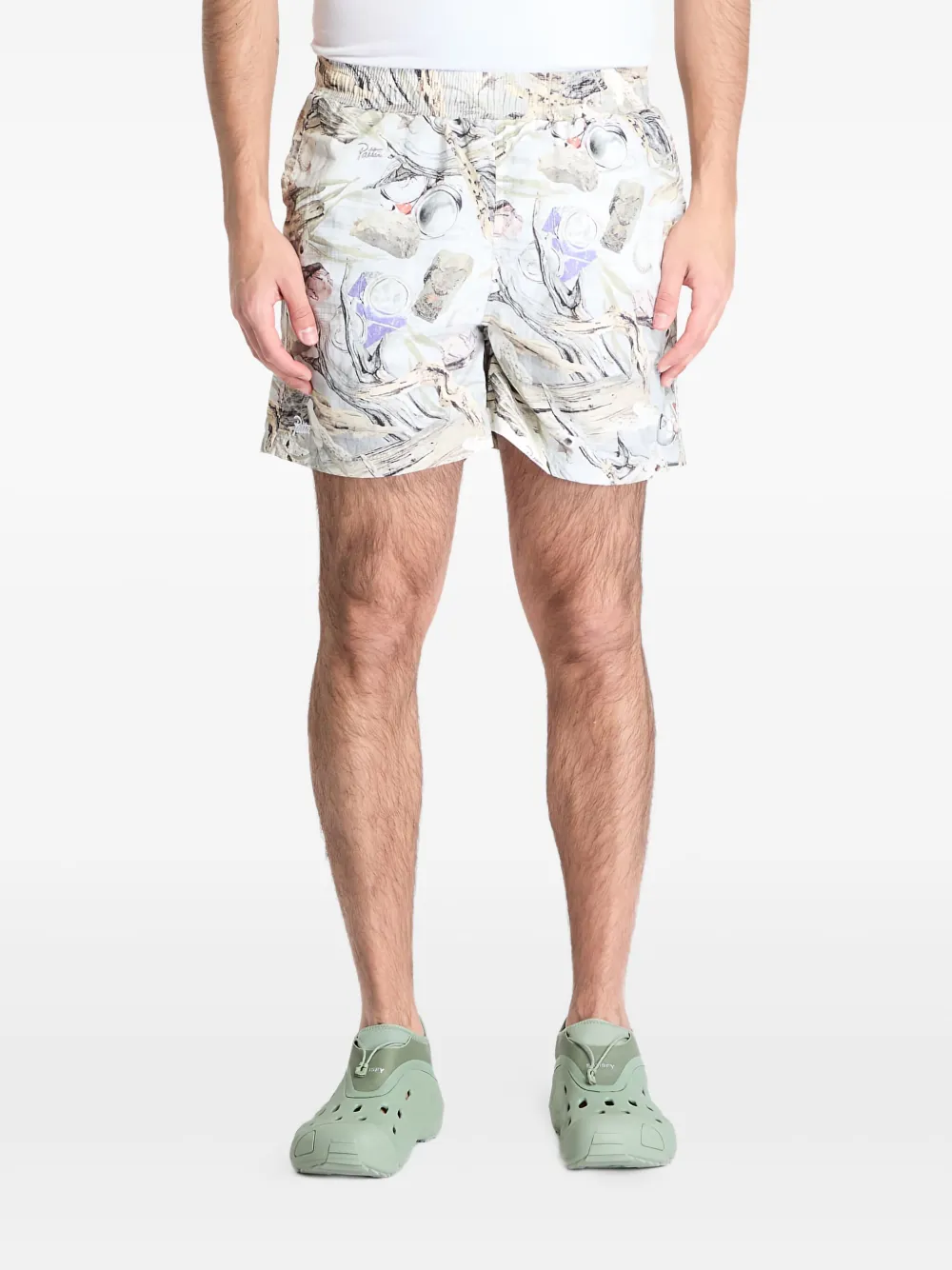 PATTA print-detail swim shorts | Neutrals | Image 1