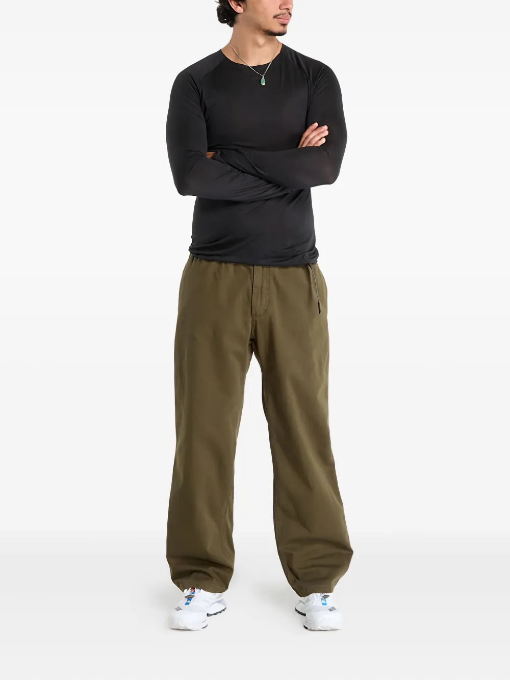 Gramicci belted trousers - Groen