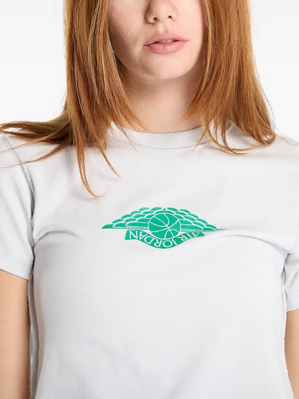 Jordan Rare Air T-shirt met logoprint Grijs