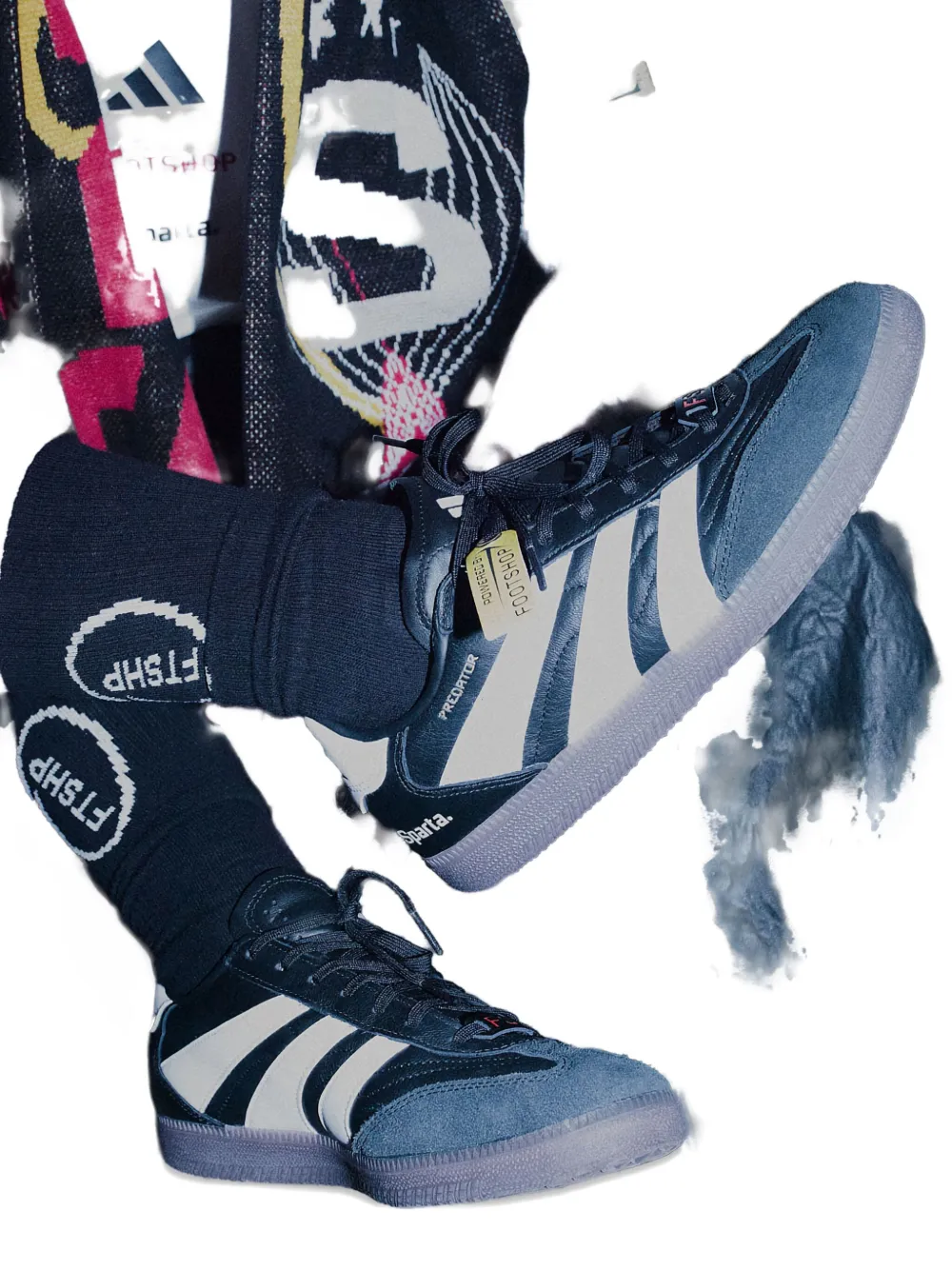 Adidas Originals X Footshop X Sparta Predator Sneakers In Black