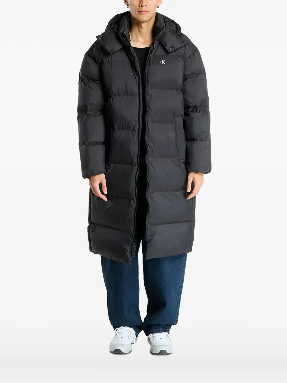 Calvin Klein Jeans hooded padded coat | Black | Image 1