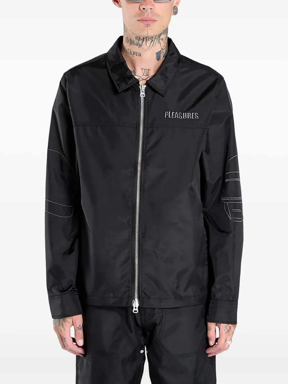 Pleasures helmets nylon work jacket | Black | Image 1