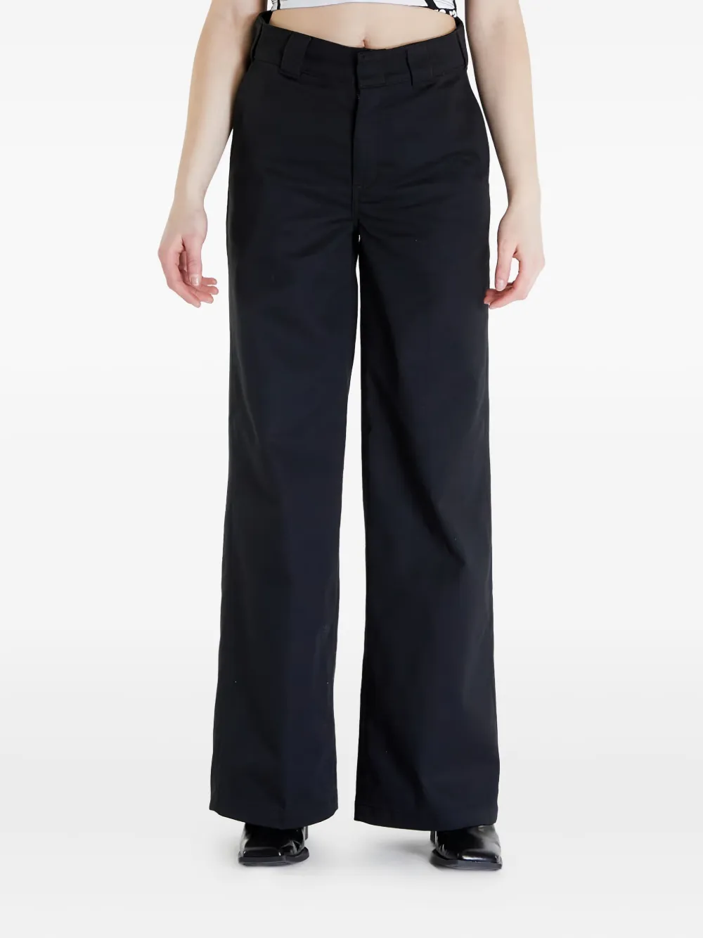 DICKIES wide-leg trousers - Zwart