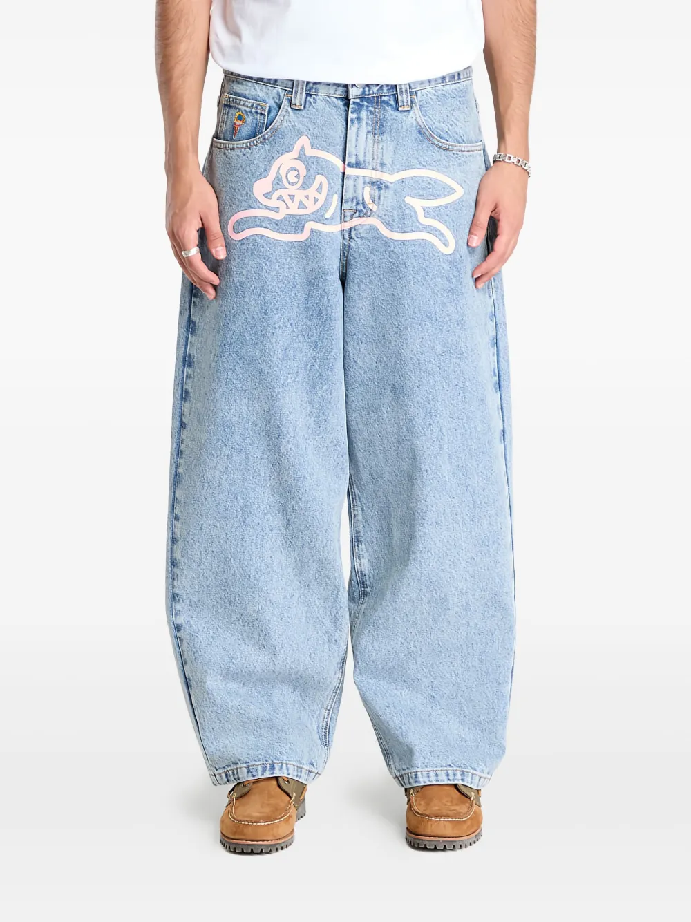 ICECREAM Jeans met logo Blauw
