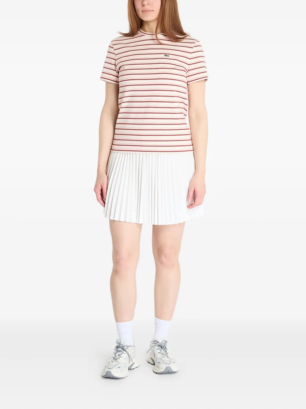 Lacoste T-shirt met ronde hals Beige