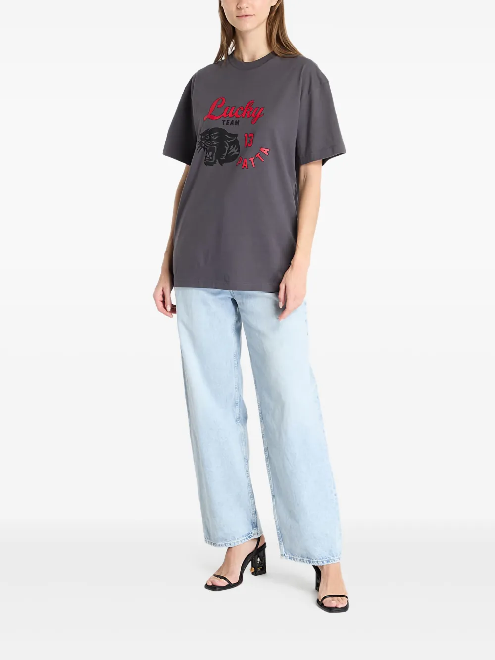  Patta Graphic Lucky Team T-shirt - Grey 